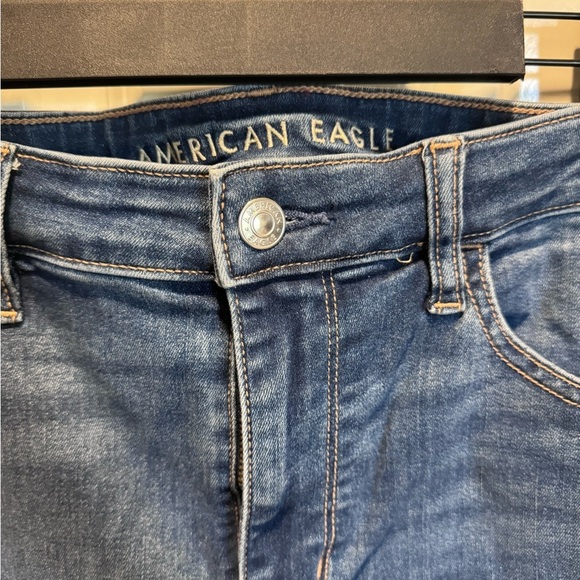 American Eagle Outfitters Dark Blue Skinny Jeans - Picture 2 of 4